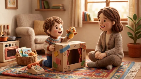Jouets pour le langage : ceux où l’enfant doit parler